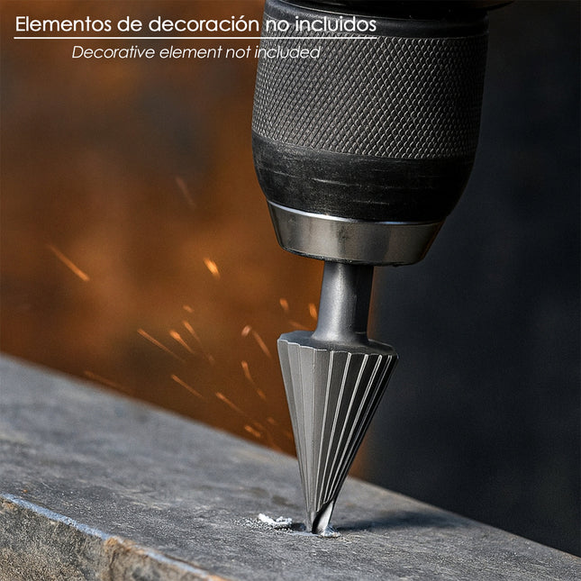 Fresa conica hss ø 6-32 mm. para taladro / fresadora