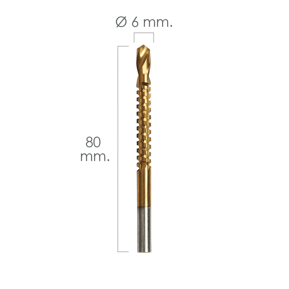HSS Rotary Burrs for Metals ø 6 x 80 mm for Drill / Milling Machine