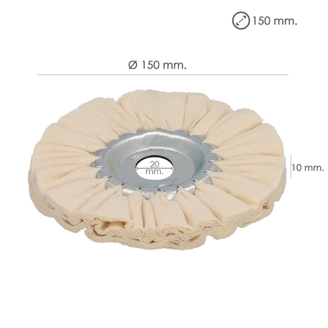 Disco pulidor de tela para amoladora / esmeriladora ø 150 mm