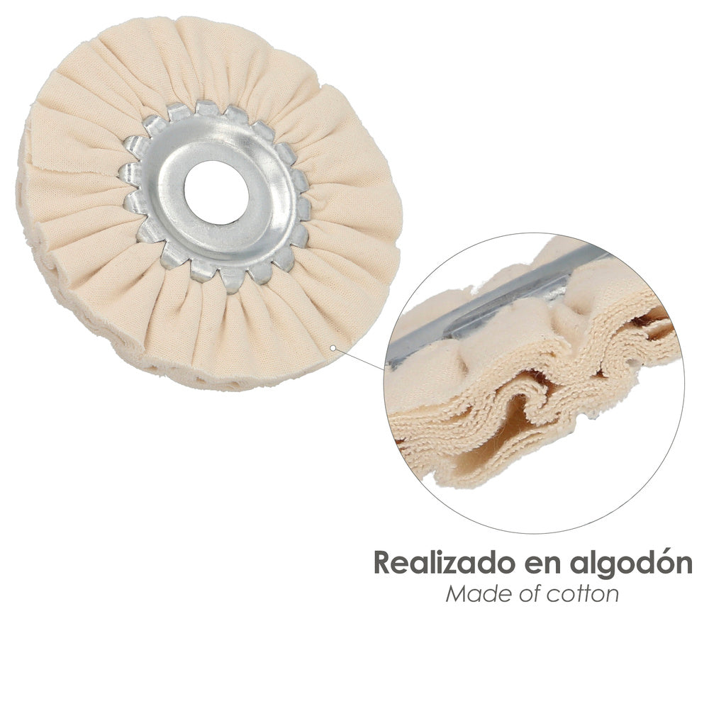 Disco pulidor de tela para amoladora / esmeriladora ø 150 mm