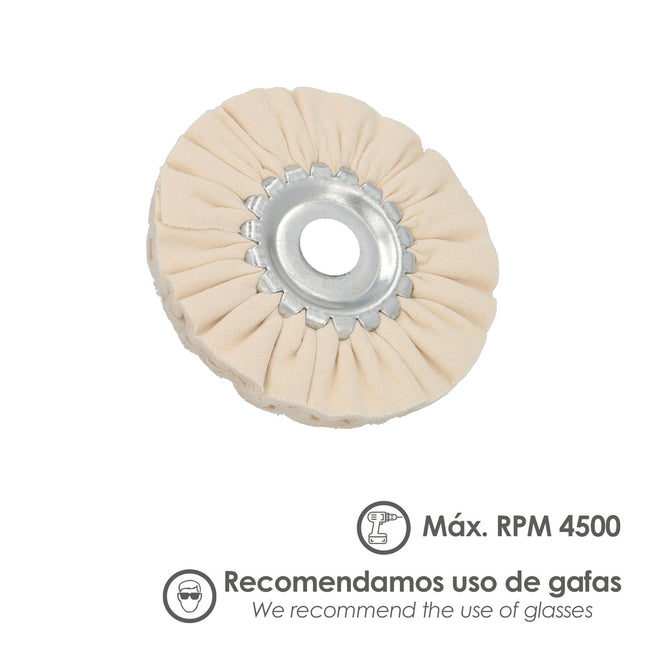 Disco pulidor de tela para amoladora / esmeriladora ø 150 mm