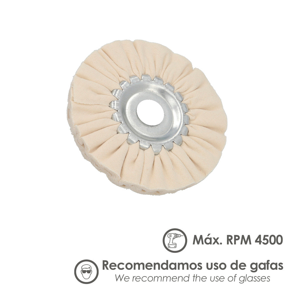 Disco pulidor de tela para amoladora / esmeriladora ø 150 mm