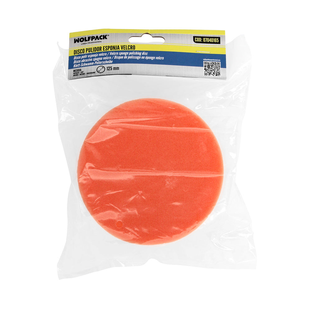 Polishing sponge disc with Velcro ø 125mm
