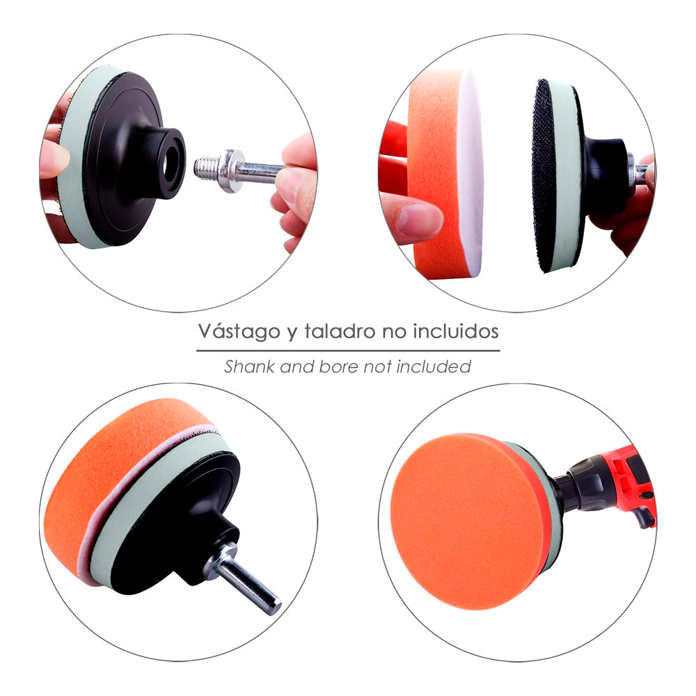 Polishing sponge disc with Velcro ø 125mm