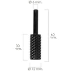 Fresa rotativa para metal cilíndrica ø 12 mm para berbequim / fresadora