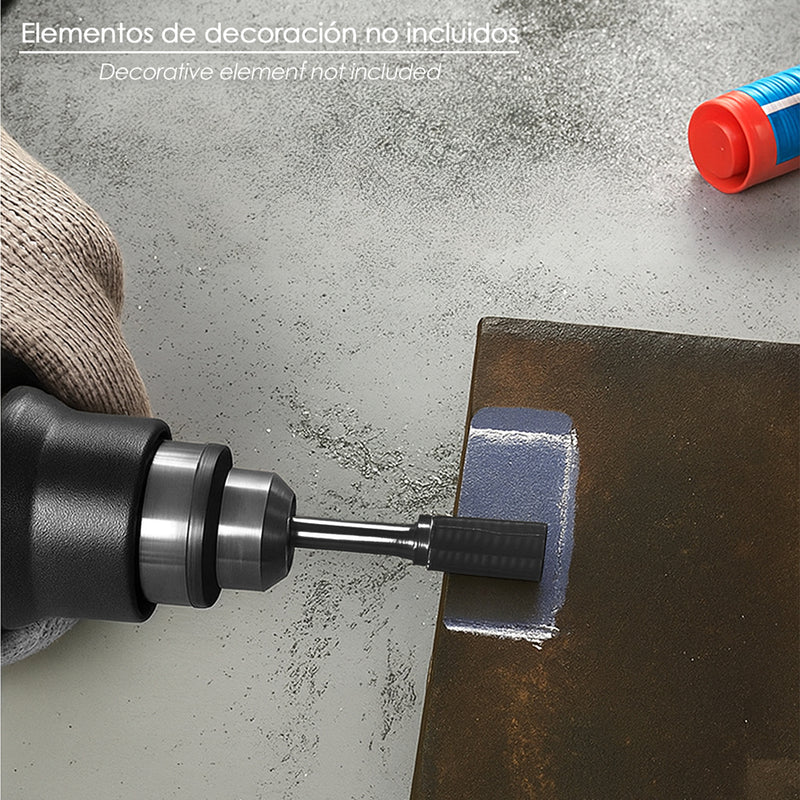 Fresa rotativa para metal cilindrica ø 12 mm. para taladro / fresadora