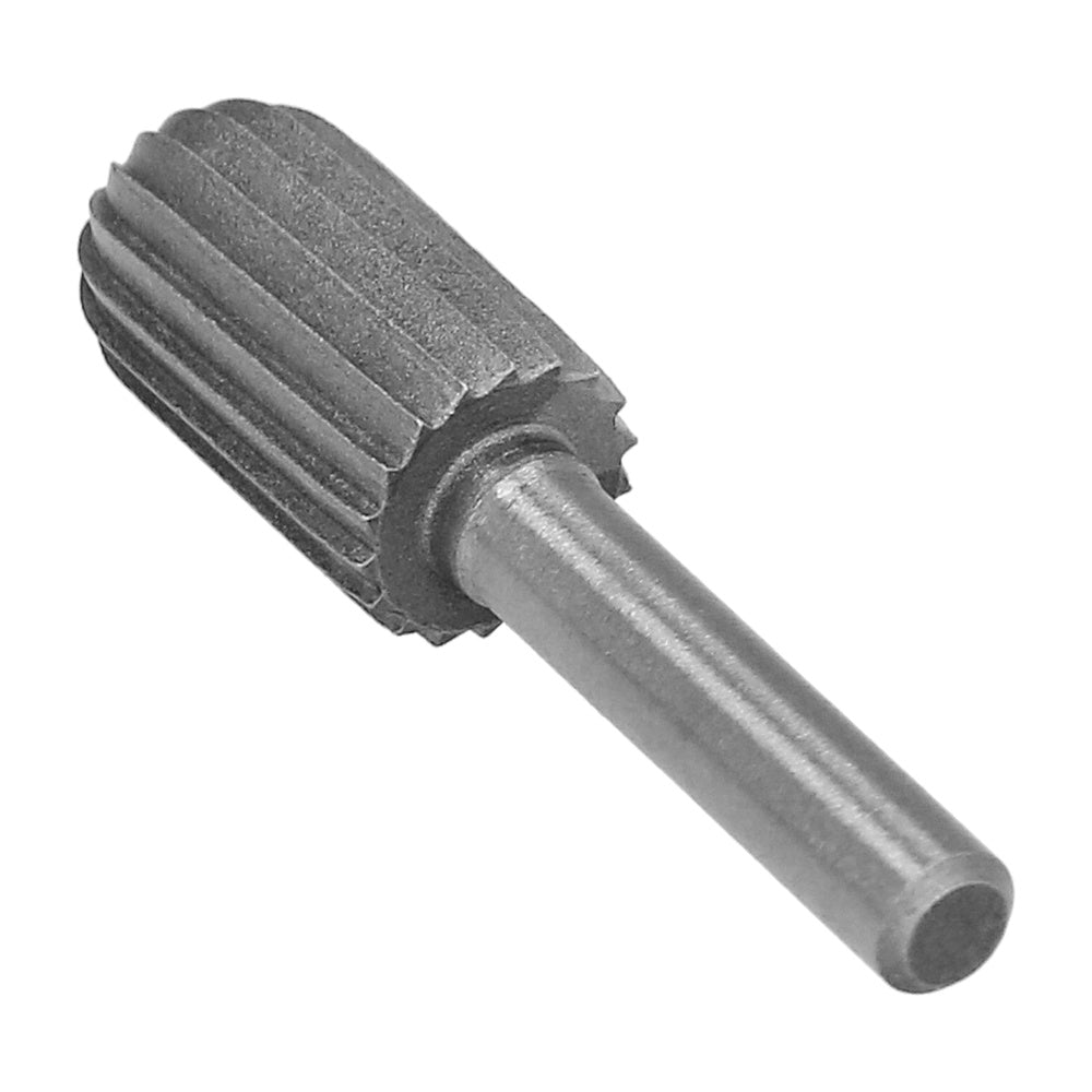 Cylindrical curved rotary burr for metal, ø 12 mm, for drill/milling machine