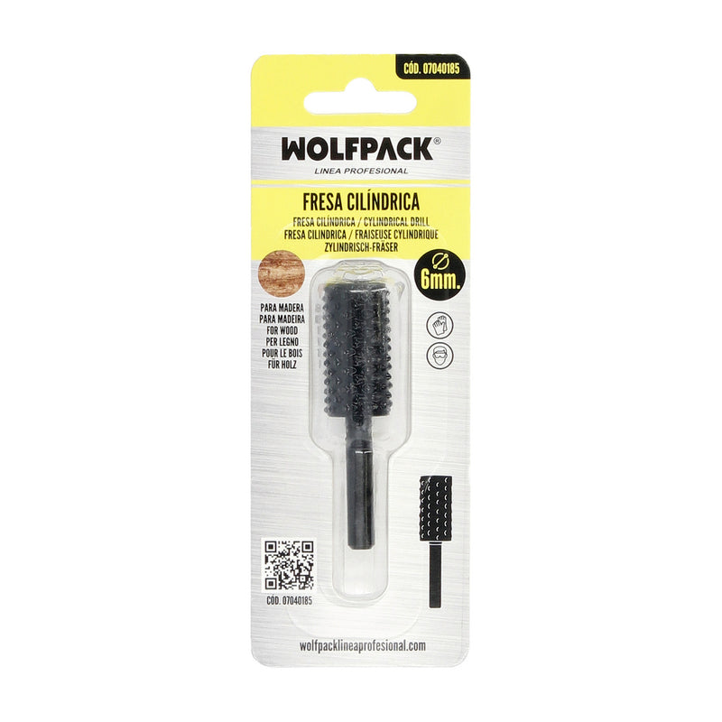 Fresa rotativa para madera cilindrica ø 15 mm. para taladro / fresadora