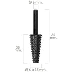 Fresa rotativa para madeira cónica ø 6 a 15 mm para berbequim / fresadora