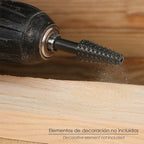 Fresa rotativa para madeira cónica ø 6 a 15 mm para berbequim / fresadora