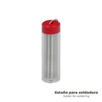 Lata com conjunto de dispensador de pasta removedora de tinta