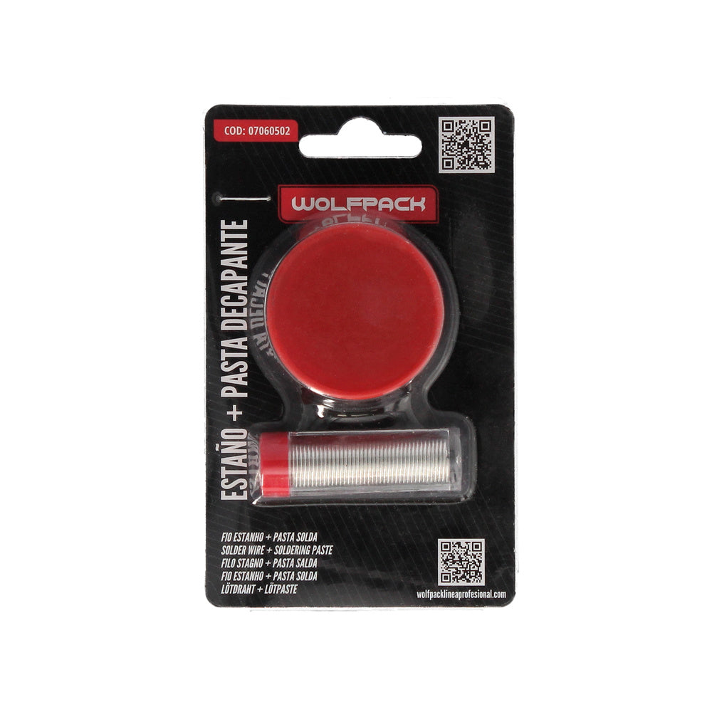 Tin with flux paste dispenser set