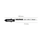 Hojas sierra calar para madera corte grueso 5 piezas. Hoja cromo vanadio 58. Vástago t universal