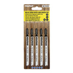 Hojas larga sierra calar para madera corte medio 5 piezas. Hoja cromo vanadio 58. Vástago t universal