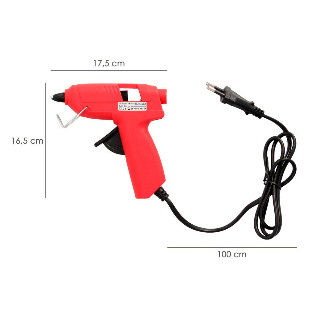 Pistola de cola quente wolfpack - ide 10w/ 7 mm
