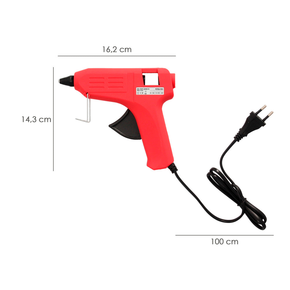Pistola de cola quente Wolfpack-IDE 40W / 11,5 mm grande