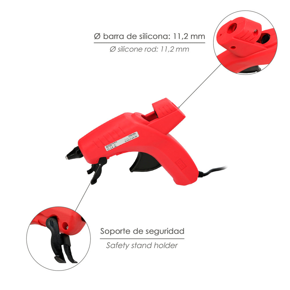 Pistola de cola quente Wolfpack-ide 80 W / 11,5 mm profissional