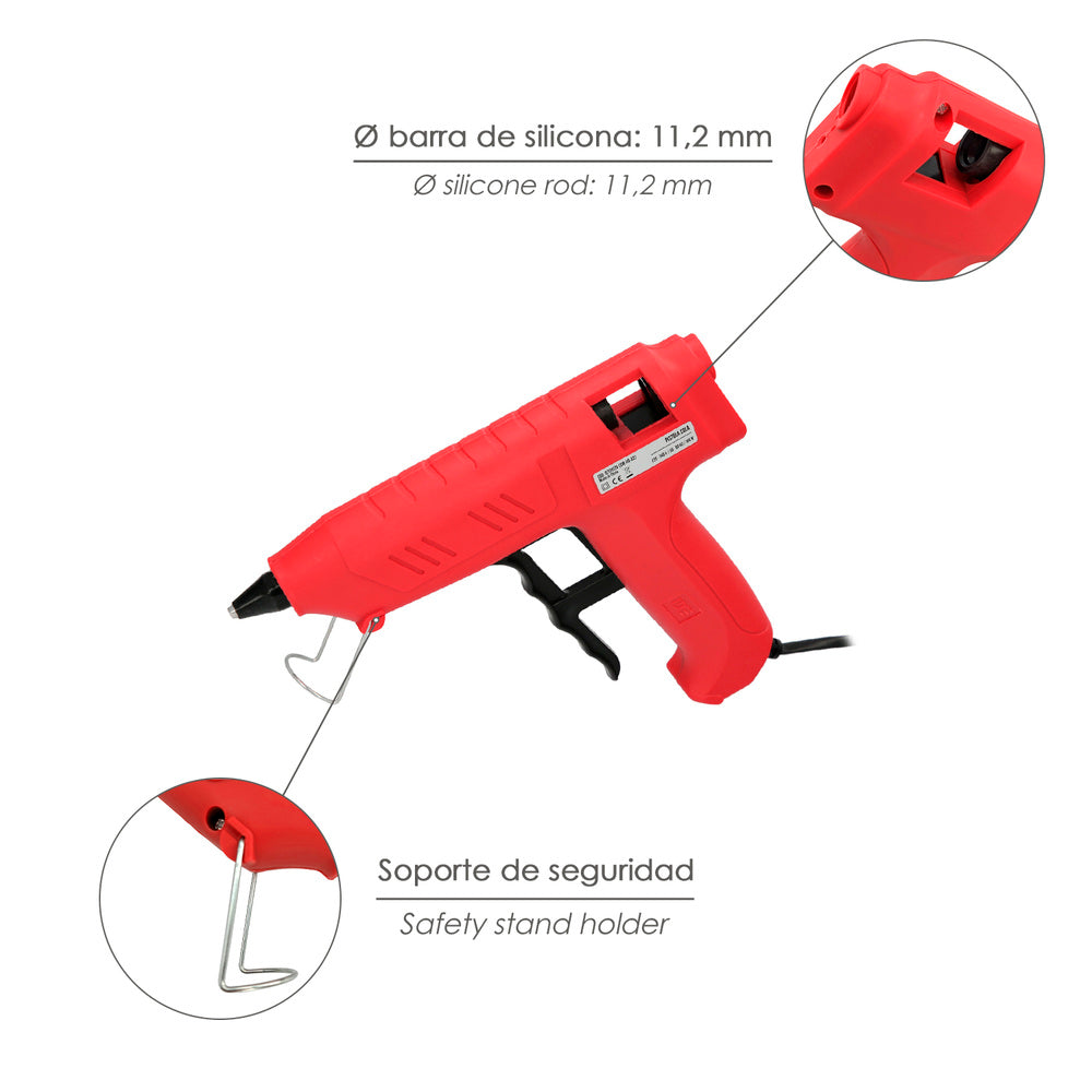 Pistola de cola quente Wolfpack-ide 100 W. / 11,5 mm industrial