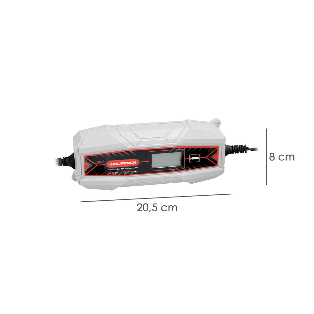 Carregador de bateria com mantenedor de carga 4/12v 10-10ah automático