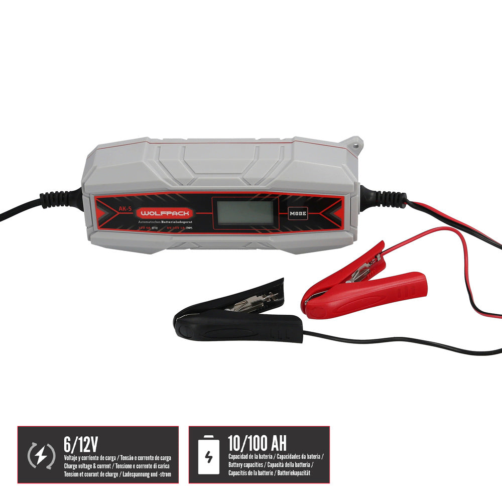 Carregador de bateria com mantenedor de carga 4/12v 10-10ah automático