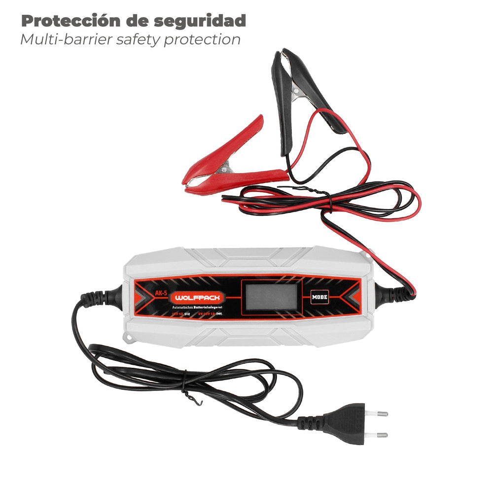 Carregador de bateria com mantenedor de carga 4/12v 10-10ah automático