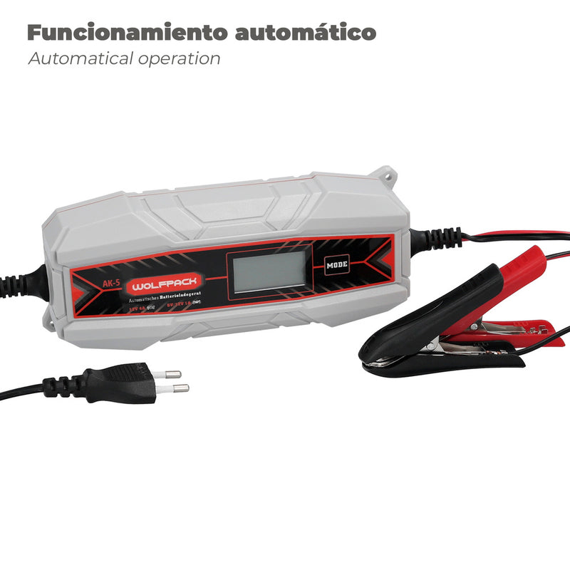 Cargabaterias con mantenedor de carga 4/12V 10-10ah automático