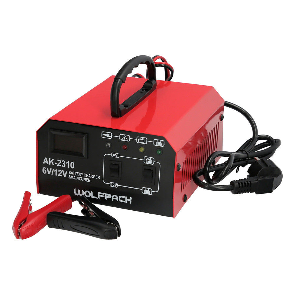 Carregador de baterias com mantenedor de carga 6/12v 10-150 ah automático