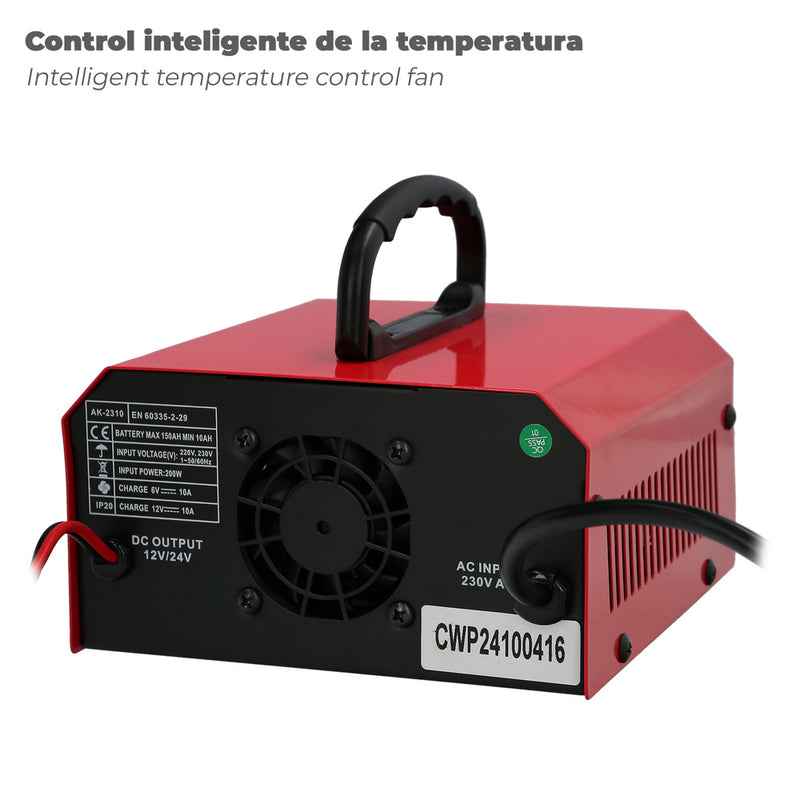 Cargabaterias con mantenedor de carga 6/12V 10-150 ah automático