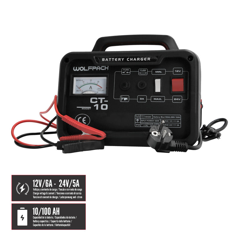 Carga baterías 12/24V 10-100ah