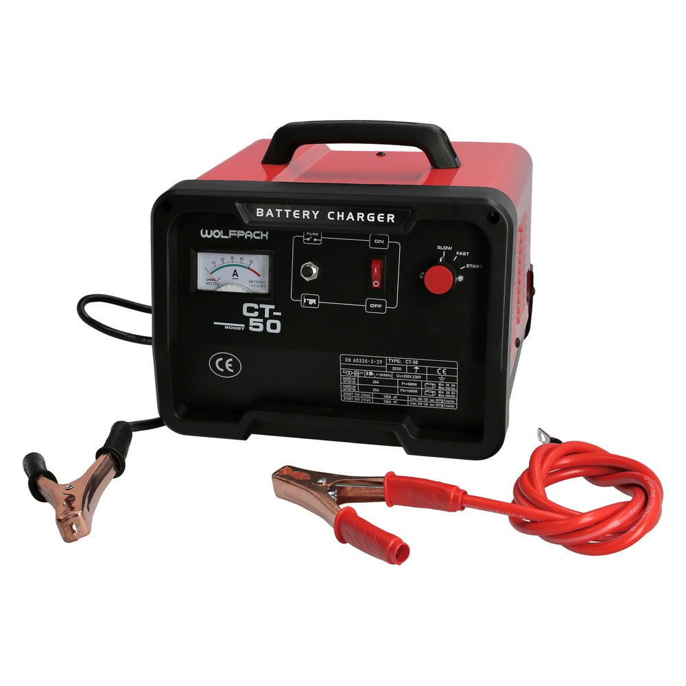 Carregador de baterias 12/24V 30-350Ah com motor de arranque