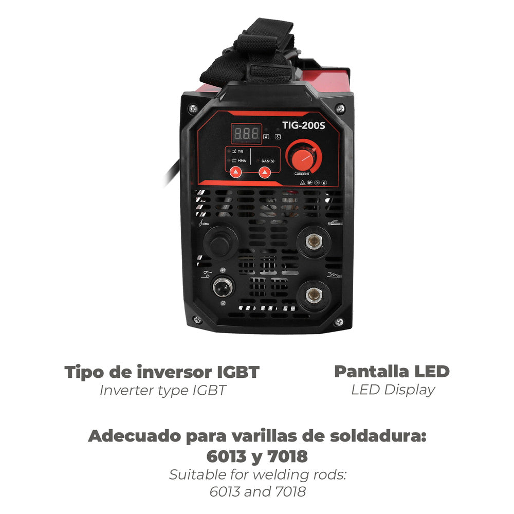 Soldadura inverter wolfpack tig 200 a mma 160 a