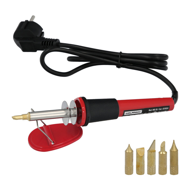 Soldador / grabador 30 watt. con 6 puntas