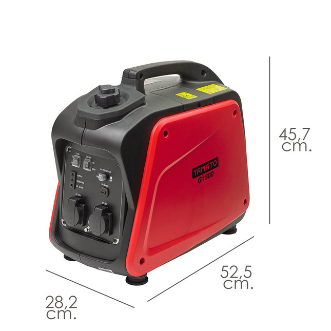 Generador inverter gasolina silencioso 1,8 kw motor 4 tiempos. motor 4 tiempos OHV. estación energia generador electricidad