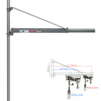 Brazo soporte para polipastos - cabrestante capacidad de carga de 600 o 300 kg.