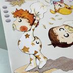 Autocolante decorativo infantil em vinil - Guerra de Almofadas para crianças