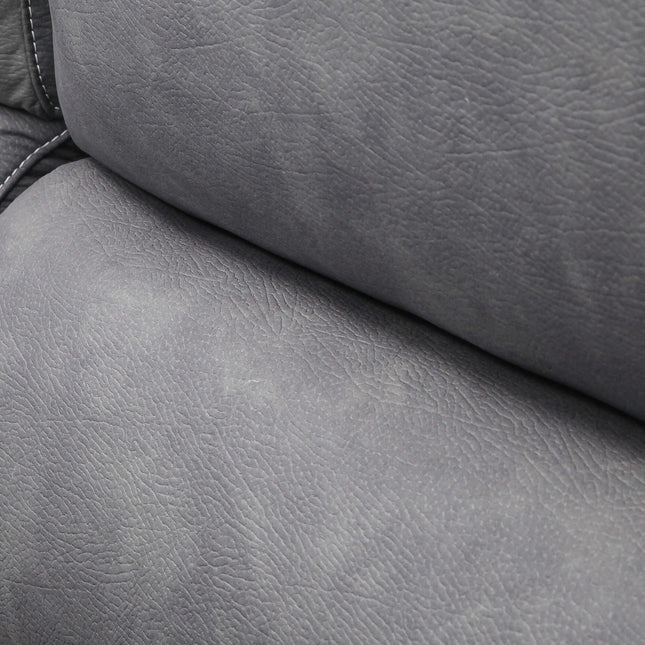 Sofá chaiselongue 4 plazas gris antimanchas | salón