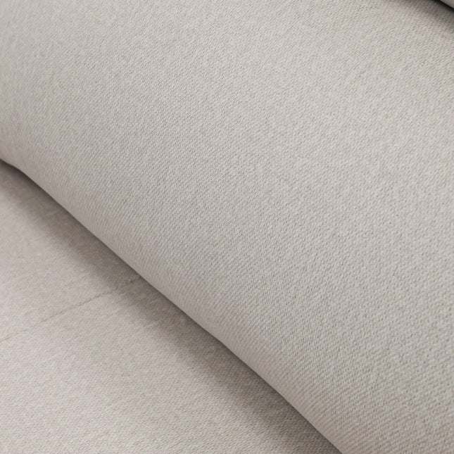 Sofá chaiselongue beige con asientos deslizantes 3 plazas