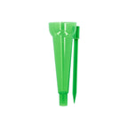 Pluviómetro plástico verde 350 ml. Con piqueta. Medidor lluvia, monitorizar las precipitaciones jardín exteriores