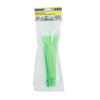 Pluviómetro plástico verde 350 ml. Con piqueta. Medidor lluvia, monitorizar las precipitaciones jardín exteriores