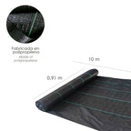 Malla antihierbas (rollo 0,9x10 metros) malla anti maleza, malla geotextil jardin, tela anti hierbas jardin,