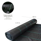 Weed control fabric (2.1x100 meter roll) weed barrier fabric, garden geotextile fabric, garden weed control fabric,