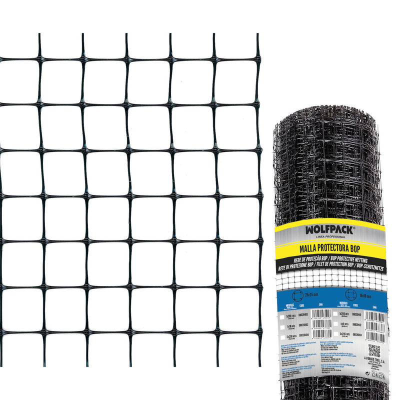 Malla protectora avicola BOP 25 x 25 mm. 40gms/m2. 1 m. x 10 m