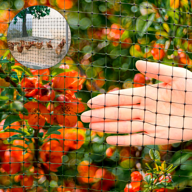 Malla protectora avicola BOP 16 x 16 mm. 50 gramos/m2. 2 m. x 200 m