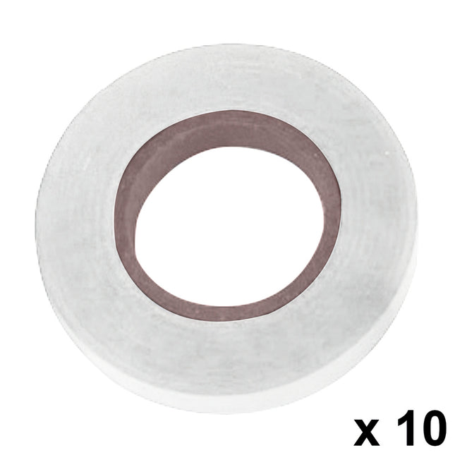Cinta para atadora 11 x 0,15 mm. x 26 metros blanco (pack 10 rollos)