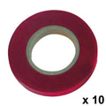 Cinta para atadora 11 x 0,15 mm x 26 metros rojo (pack 10 rollos)