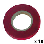 Cinta para atadora 11 x 0,15 mm x 26 metros rojo (pack 10 rollos)