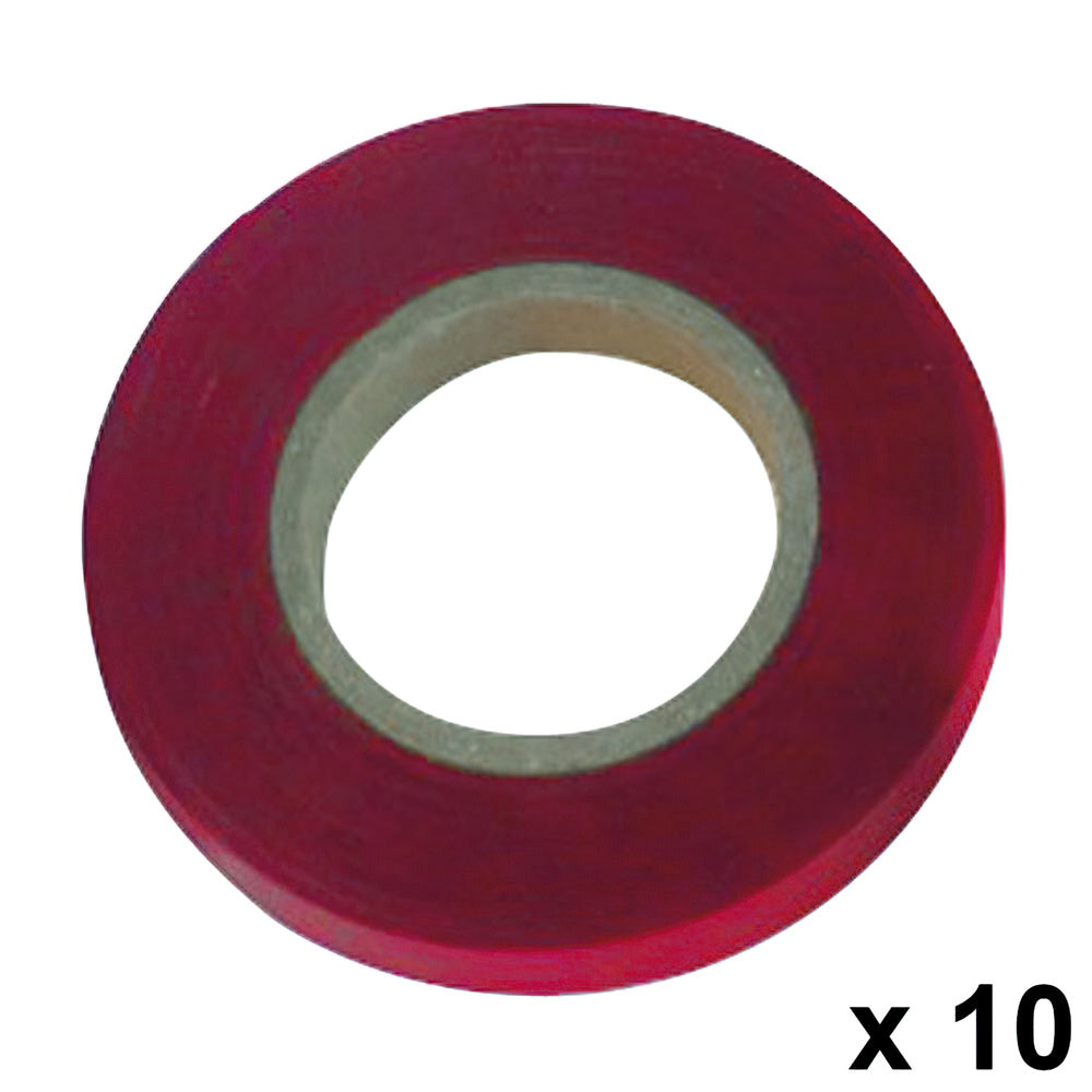 Cinta para atadora 11 x 0,15 mm x 26 metros rojo (pack 10 rollos)