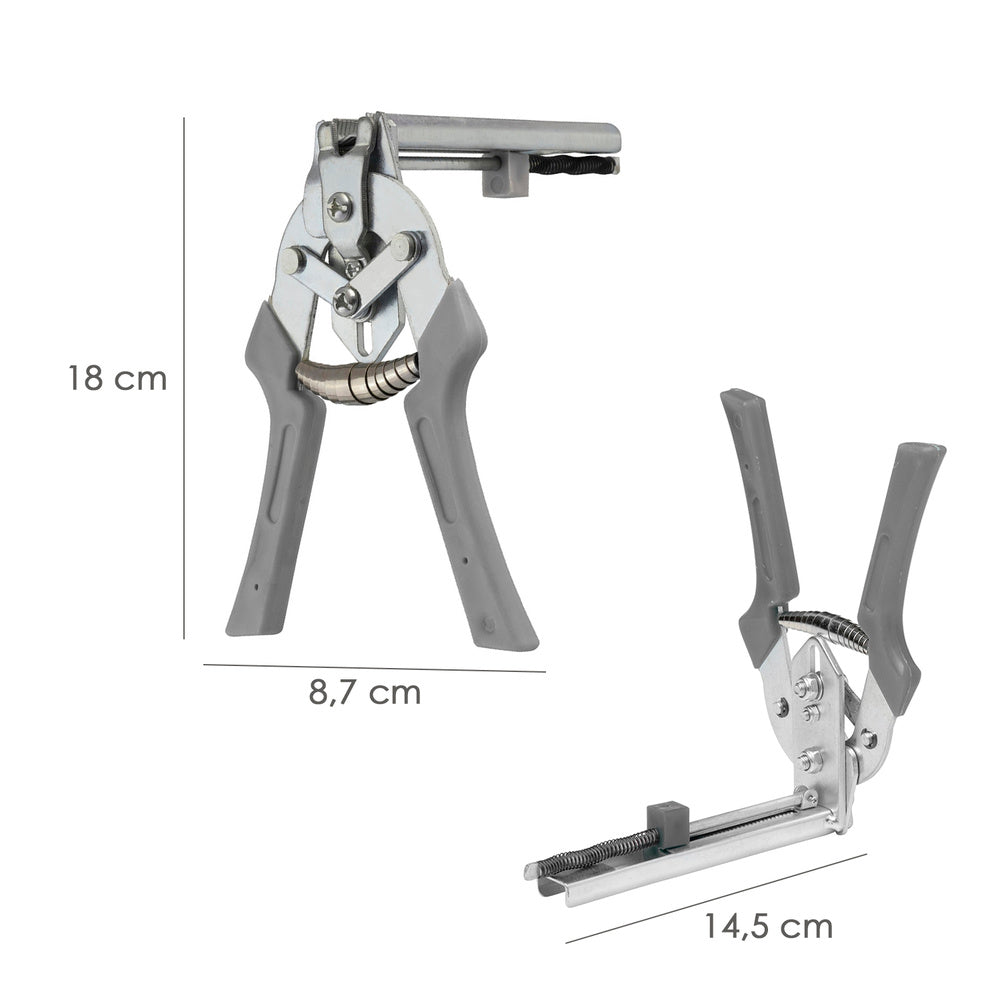 Alicates para  mallas / enrejados / cercas con cargador de 50 grapas