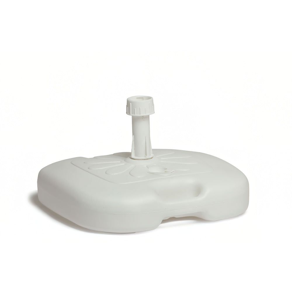 Lightweight ABS umbrella base 20 liters white