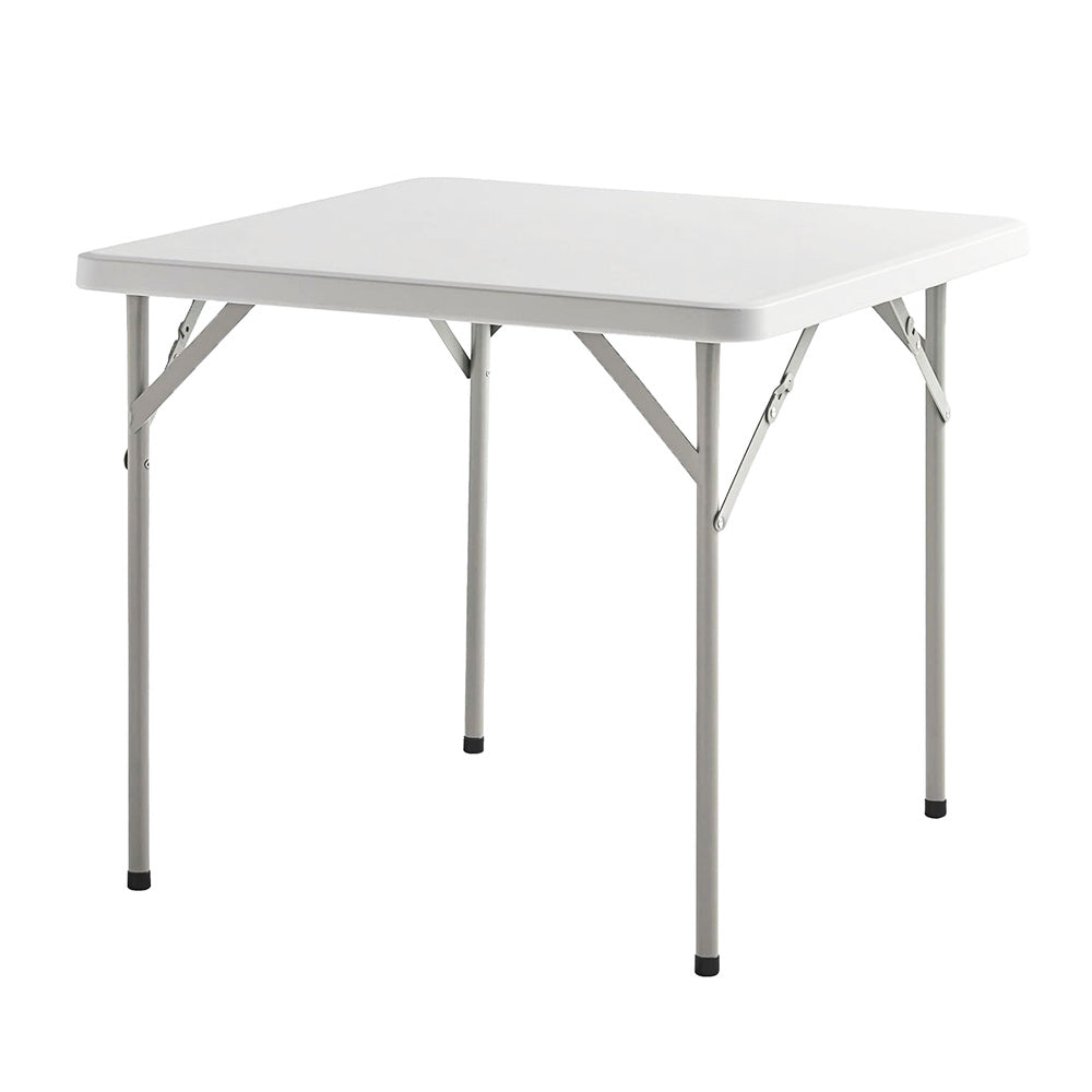Multifunctional square foldable HDPE table, portable, durable, multi-purpose 86x86x74 cm white